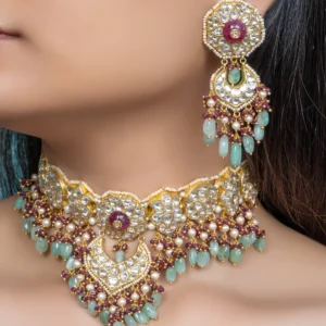 Kalpeshi Choker and Ruchika Chandbalis Polki Set
