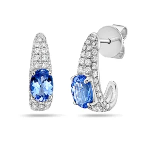 White Diamond 14k White Gold Diamond Earrings
