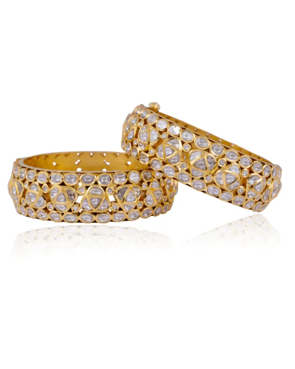 Rashmika Jadau Polki Bangle - Image 4
