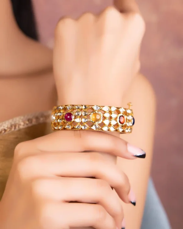 Riddhi Jadau Polki Bangle - Image 2