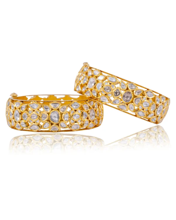 Trivina Jadau Polki Bangle - Image 3