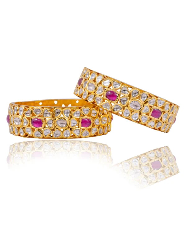 Taranum Jadau Polki Bangle - Image 4