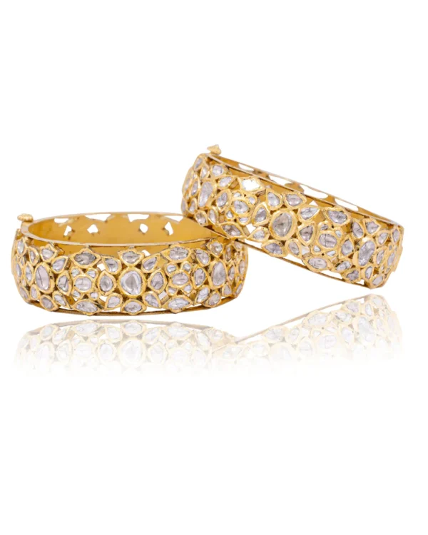 Anshika Jadau Polki Bangle - Image 4