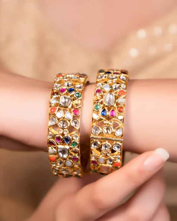 Zeel Jadau Polki Bangle - Image 3