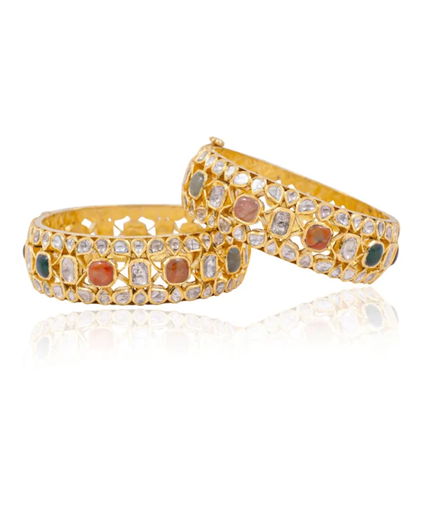 Ditya Jadau Polki Bangle - Image 4