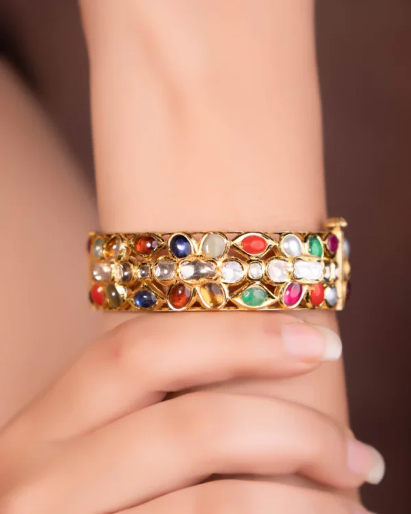 Aparna Jadau Polki Bangle - Image 2