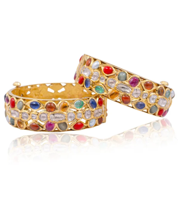 Aparna Jadau Polki Bangle - Image 4