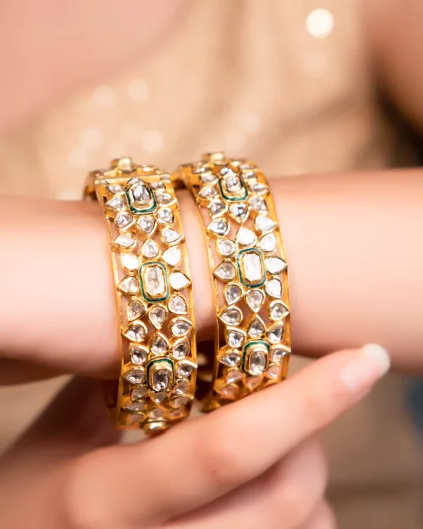 Rimjhim Jadau Polki Bangle - Image 3