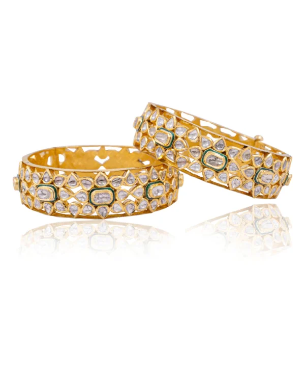 Rimjhim Jadau Polki Bangle - Image 4