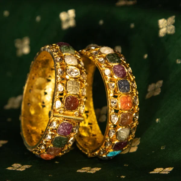 Arianna Jadau Polki Bangle - Image 5