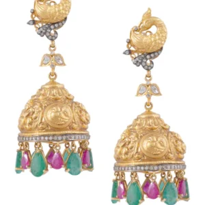 Arya Polki And Diamond Jhumkas