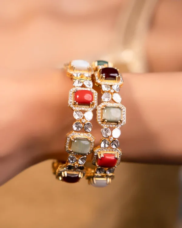 Harshika Polki Bangle - Image 2