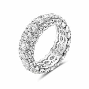 White Diamond, 18K White Gold Ring