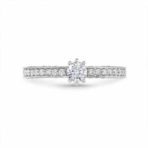 White Diamond, 18K White Gold Ring