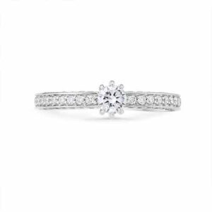 White Diamond, 18K White Gold Ring