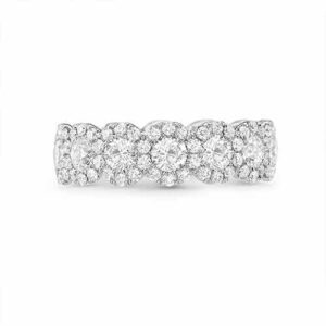 White Diamond, 18K White Gold Ring