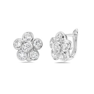 White Diamond White Gold Earring