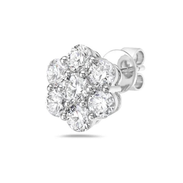 White Diamond White Gold Earring Vs Quality - Image 2