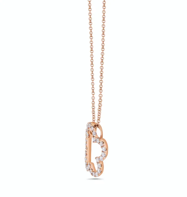 Pink Diamond 14k Rose Gold Diamond Necklace - Image 2