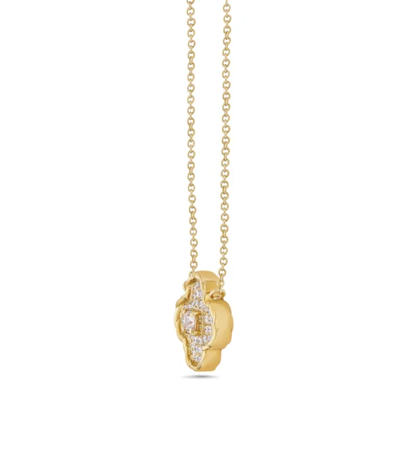Yellow & White Diamond 14k Yellow Gold Necklace - Image 2
