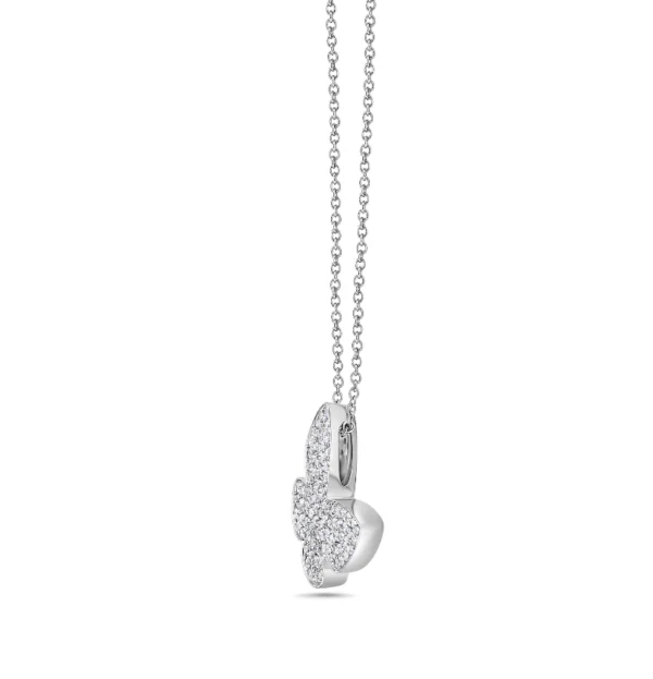 White Diamond 14k White Gold Diamond Necklace - Image 2