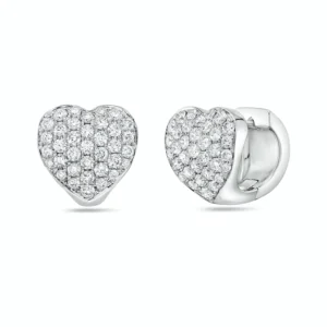 White Diamond and White Gold Earrings