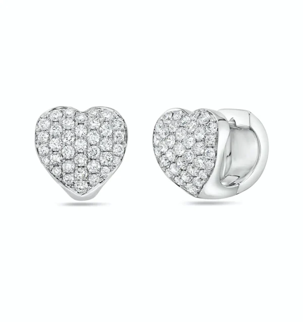 White Diamond and White Gold Earrings