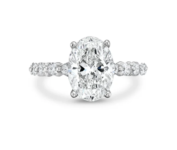 White Diamond 18K White Gold Ring Vs1 Quality