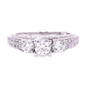 White Diamond 14K White Gold Ring