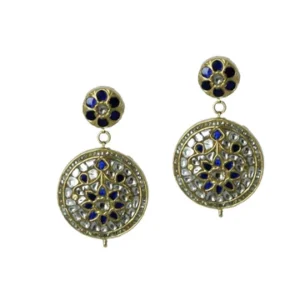 Safyra Polki Long Earrings