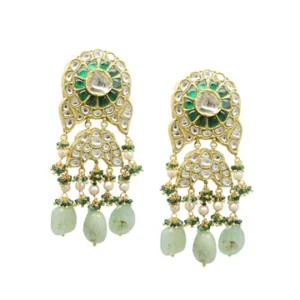 Yashita Polki Long Earrings