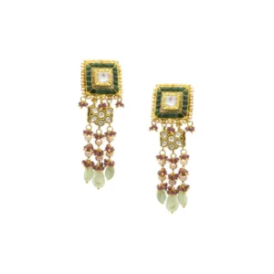 Iris Polki Long Earrings