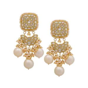 Rukshana Polki Long Earrings