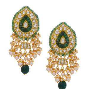 Chitra Polki Long Earrings
