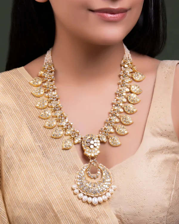 Shaheen Long Necklace And Nandini Bead Choker Set - Image 3