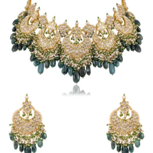 Asmita Necklace And Danvi Chandbalis Polki Set